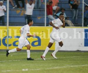 Carlo Costly anotó el gol del triunfo ante el Juticalpa en el estadio Nacional de Tegucigalpa (Foto: Efraín Salgado / Deportes EL HERALDO Honduras)