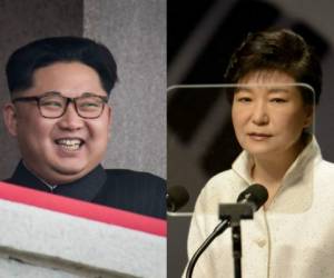 Kim Jong-Un y la expresidenta surcoreana, Park Geun-Hye. Foto AFP