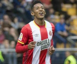 Anthony Lozano marcó de cabeza en el empate 3-3 entre Girona y Getafe (FOTO: INTERNET)