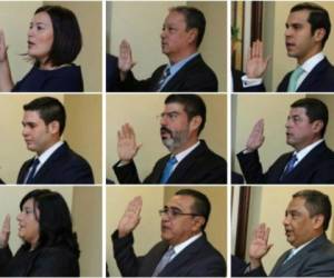Los nueve funcionarios fueron juramentados por el secretario privado de Casa Presidencial, Ricardo Cardona.