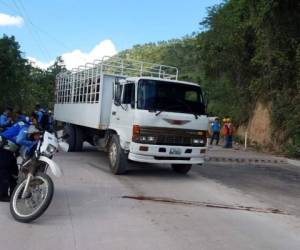 El conductor pretendía escapar para no ser investigado por el ganado que transportaba.