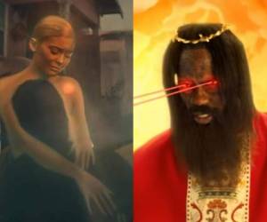 La menor de las hermanas del clan Kardashian participa en el vídeo de la canción 'Stop Trying to Be God'. Fotos captura YouTube