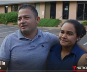 Captura de pantalla de la entrevista realizada por Telemundo a los padres de Ezequiel.