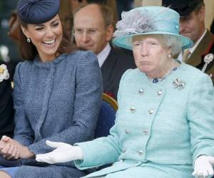 Un usuario de Instagram quien a punta de Photoshop dio vida a hilarantes montajes digitales que fusionan la cara de Trump con la de la Reina Isabel.El resultado es sencillamente sorprendente. Así lo han señalado los usuarios de internet, quienes al mismo tiempo se han encargado de viralizar este contenido que gracias a Photoshop hace humor con Donald Trump.