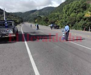 Los puntos de control están señalizados con conos y cuentan con patrullas de carretera.