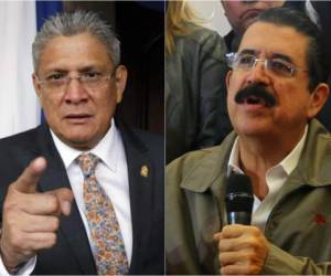 Esdras Amado López y Manuel Zelaya Rosales mantienen una relación política tensa desde la elección de la Corte Suprema de Justicia (CJS),