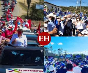 Los candidatos continúan desafiando al covid-19 y siguen realizando concentraciones políticas a las que asisten muchas personas. Fotos: Cortesía