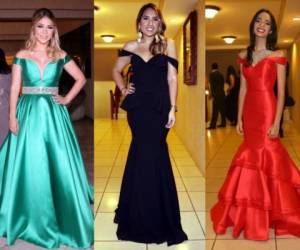 Las chicas de la Prom 2017 de la Escuela Americana vistieron sus mejores atuendos en una noche que perdurará en sus memorias. Foto: Jimmy Argueta / EL HERALDO.