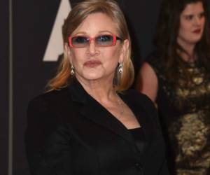 Carrie Fisher murió a los 60 años tras sufrir un ataque al corazón. Foto: AFP