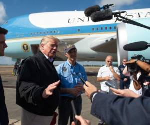 La Casa Blanca no dio detalles sobre esta visita presidencial de un día. Trump y su esposa Melania partieron de Washington por la mañana. Foto: AFP
