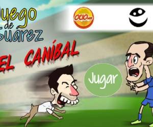 'El Caníbal' es uno de los juegos por la mordida de Suárez a Chiellini.