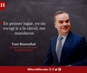 El candidato presidencial por el Partido Liberal, Yani Rosenthal, compareció este jueves en el foro 'De frente, elecciones 2021, conversando con los candidatos presidenciales', donde se sometió a varias preguntas en materia de educación, empleo, salud, seguridad y hasta su condena en Estados Unidos. A continuación algunas de sus frases más destacadas. Fotos: EL HERALDO