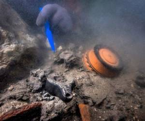 El descubrimiento fue efectuado durante excavaciones submarinas en Heracleion (Thônis en egipcio antiguo). Foto: AFP