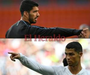 Luis Suárez y Cristiano Ronaldo medirán sus fuerzas en los octavos de final del Mundial de Rusia 2018. Foto:AFP