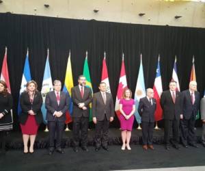 Los miembros del Grupo de Lima reunidos en Ottawa, Canadá.