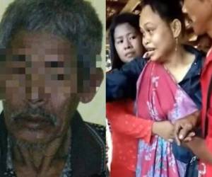 El chamán de indonesia acusado de abusos sexuales (policía de Indonesia).