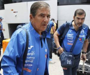 Jorge Luis Pinto viajó rumbo a Panamá con el resto de la delegación hondureña para enfrentar a Panamá en el segundo duelo eliminatorio de junio (Foto: Neptalí Romero/OPSA)