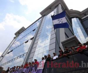 Las manifestaciones iniciaron en el bulevar Fuerzas Armadas. (Foto: Johny Magallanes/El Heraldo)