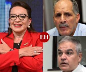 Según proyecciones del CNE, Xiomara Castro lidera con un 51.41 por ciento, mientras Nasry asfura acumula un 35.48 % y Yani Rosenthal un 9.58%. Foto: AFP/El Heraldo