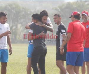 Michael Chirinos se despidió este día de sus compañeros. Foto: Ronal Aceituno/ EL HERALDO.