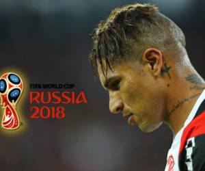 La estrella y goleador de la selección peruana Paolo Guerrero no podrá participar finalmente en el Mundial de Rusia-2018. Foto:AFP