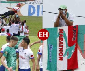 El Olimpia se consagró campeón del Torneo Apertura 2020 luego de vencer 1-0 al Marathón en el Yankel Rosenthal este domingo, sumando así su copa número 32, agregando un campeonato más a sus vitrinas. El lente de EL HERALDO captó los mejores momentos de la batalla por el título entre albos y verdolagas. Fotos: Edwin Romero | EL HERALDO