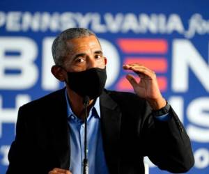 'Esto no es un reality show. Es la realidad', dijo el expresidente Obama en Filadelfia, Pensilvania.