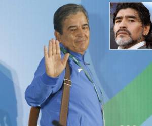 Jorge Luis Pinto le responde a Maradona (Foto: Juan Salgado)