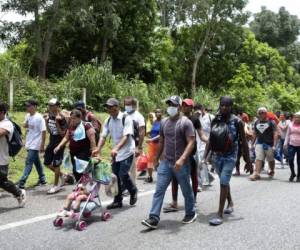 En Tapachula, donde según autoridades habría unos 40,000 migrantes, MSF ha desplegado un equipo de emergencia para 'proporcionar asistencia médica, psicológica y de trabajo social'. Foto: AFP