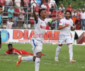 Ever Alvarado le dio el triunfo a Olimpia. Foto: EL HERALDO.