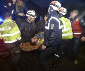 El accidente de avión se produjo en la noche del lunes antes de aterrizar en el aeropuerto de Medellín, Colombia. Foto: AFP