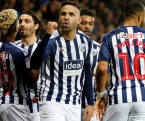 Los futbolistas del West Brom celebran uno de los goles anotados esta temporada