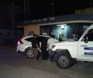 El carro de la abogada fue llevado hasta la estación policial de Villa Vieja en la capital de Honduras.