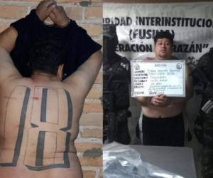 Yony Mauricio González Rodríguez (37) era residente en la Colonia 14 de Marzo. En su espalda tiene un tatuaje distintivo de la pandilla 18.