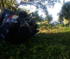 El accidente ocurrió en el segundo anillo periférico de San Pedro Sula.