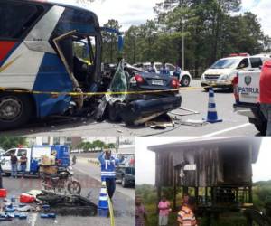 Si bien no se reportaron tanto eventos violentos como en otros fines de semana, los accidentes viales cobraron la vida de varios hondureños en las carreteras del país.
