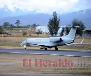 Esta fue la aeronave en la que viajó Wilson. Foto: Marvin Salgado / EL HERALDO.