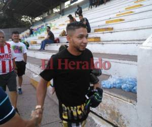 El lateral apareció esta mañana en la Villa Olímpica en los entrenamiento del Motagua. Foto: Ronald Aceituno / El Heraldo