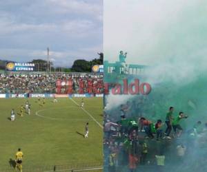 Los aficionados de Motagua han mostrado su malestar en las redes sociales ya que la dirigencia de Motagua permitió el domingo pasado que ingresaran hinchas verdolagas en todos los tendidos del estadio Nacional. Foto: El Heraldo / OPSA