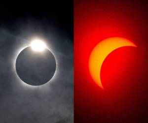 Las cámaras de EL HERALDO captaron la lente del telescopio donde se vio el movimiento de la Luna tapando el Sol. Este fenómeno astronómico fue apreciado por los hondureños disfrutaron del mismo en horas del mediodía de este lunes 8 de abril. A continuación las mejores imágenes del eclipse solar parcial en Honduras