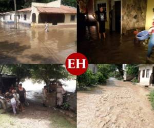 Lluvias en el territorio nacional han causado inundaciones, crecidas de ríos y viviendas totalmente anegadas. Además se han reportado derrumbes y calles agrietadas. Fotos cortesía.