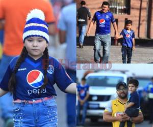 Los más pequeños fanáticos del fútbol acudieron al estadio Nacional de Tegucigalpa para disfrutar el duelo entre Águilas y La Máquina. Fotos Ronal Aceituno| EL HERALDO