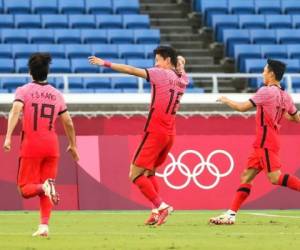 Hwang Ui-Jo ha sido el principal verdugo de Honduras en Yokohama. Foto: AFP