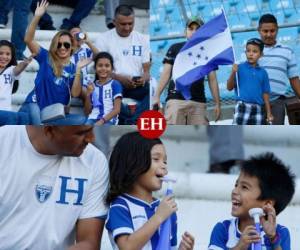 Así está el ambiente en el estadio Olímpico Metropolitano de San Pedro Sula a pocos minutos de que Honduras enfrente a Chile por la fecha Fifa. Foto: EL HERALDO.