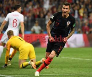 Mario Mandžukić pone a soñar a Croacia en la final ante Francia. Foto:AFP