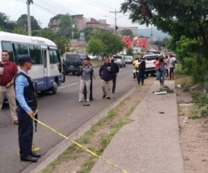 La pareja fue embestida en el anillo periférico de la capital de Honduras.