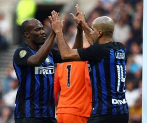 El exdelantero de la Selección de Honduras, David Suazo, celebra uno de sus goles.