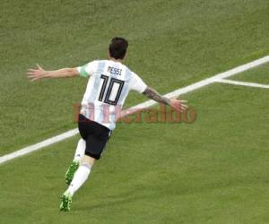 Lionel Messi es el tercer jugador que marca para Argentina en tres Copas del Mundo. Foto AP