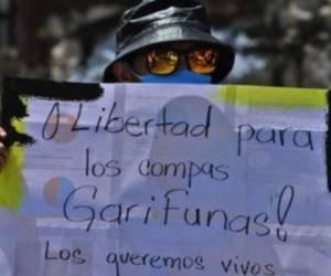 Los hondureños exigen la libertad de los compatriotas raptados el pasado 18 de julio.