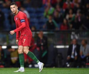 Portugal's forward Cristiano Ronaldo looks on during the UEFA Nations League final football match between Portugal and The Netherlands at the Dragao Stadium in Porto on June 9, 2019. (Photo by PATRICIA DE MELO MOREIRA / AFP)